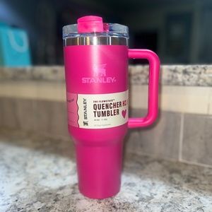 Neon pink Valentines Stanley